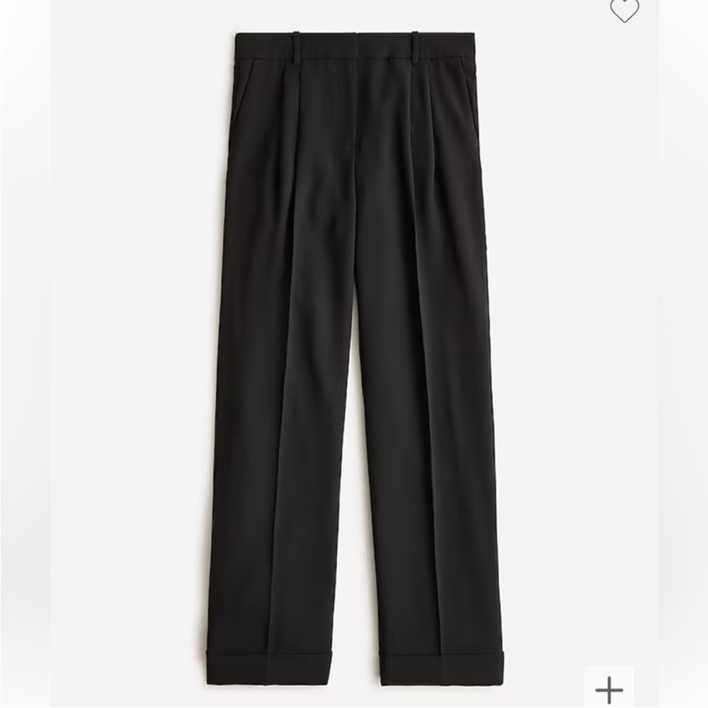 J. Crew Wide Leg Essential Pant Black City Crepe Women’s 00 - Picture 4 of 12